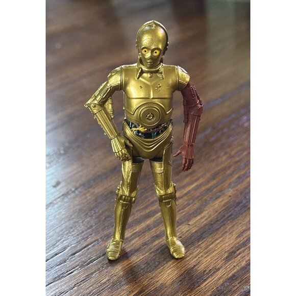 C3PO Star Wars Hasbro Vintage Action Figure RED ARM 2013 The Force Awakens 3.5” - Picture 1 of 2